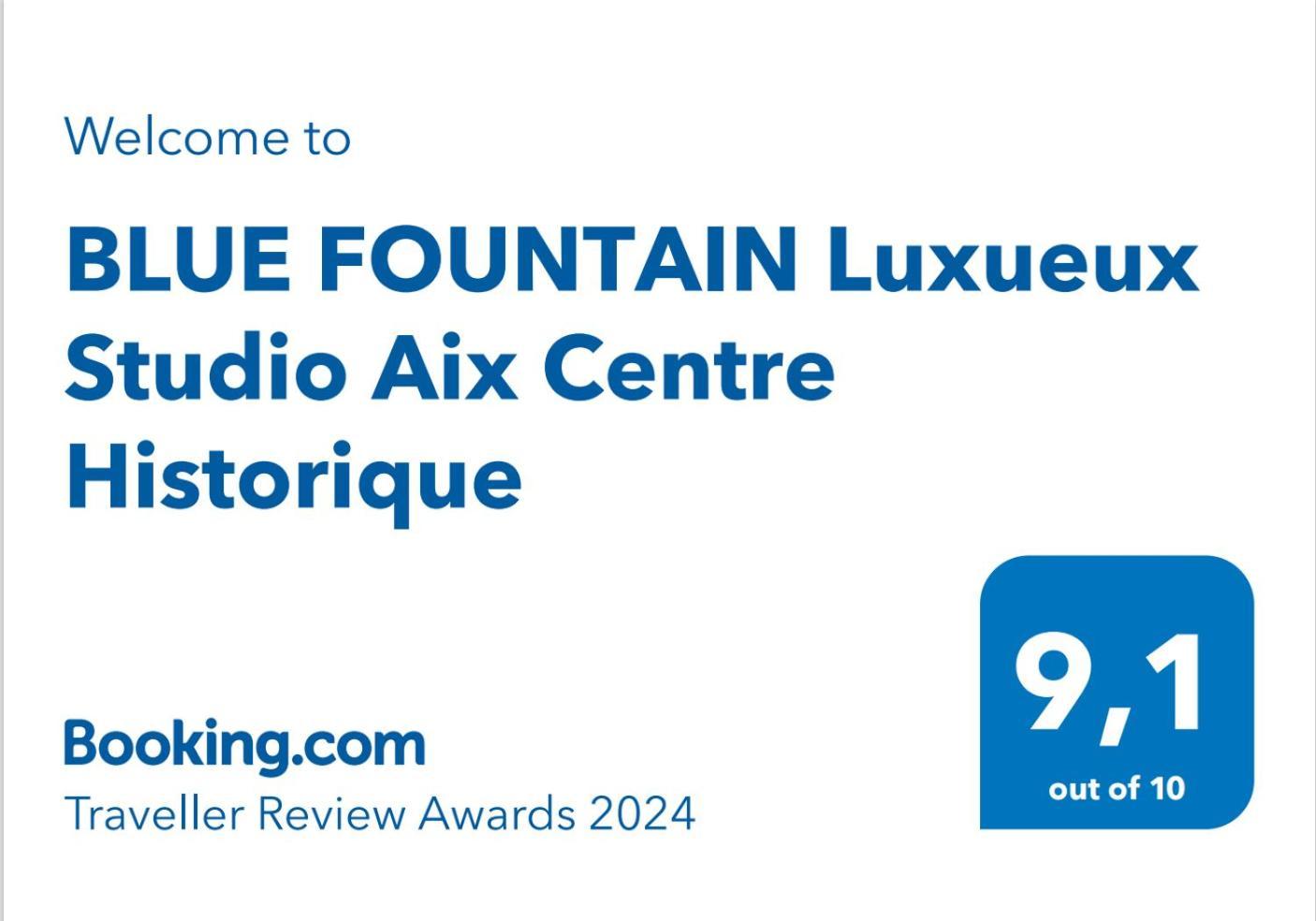 Blue Fountain Luxueux Studio Aix Centre Historique -Wifi-Smart Tv- Aix-en-Provence Eksteriør bilde